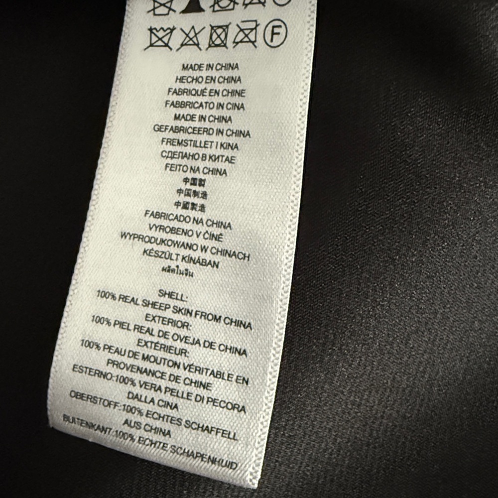 Michael Kors Black Leather Zip-Front Jacket - Picture 7 of 10